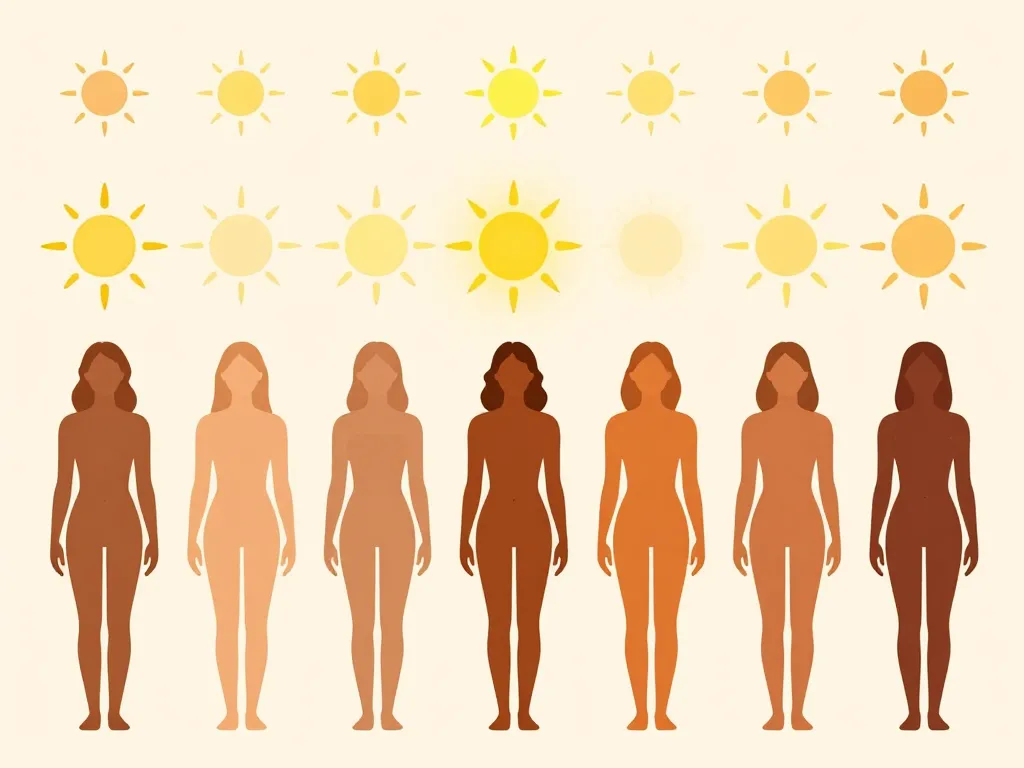 comparaison bronzage phototype a partir de combien d'uv on bronze