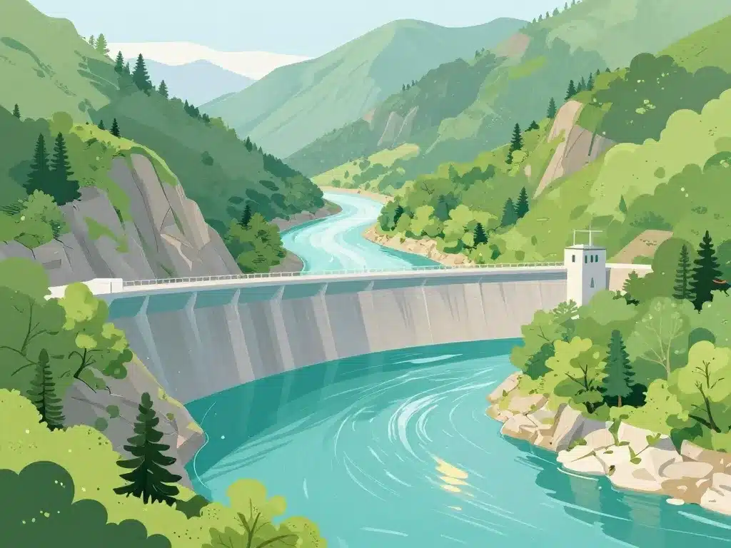 barrage de Castillon lac alpin montagnes Verdon