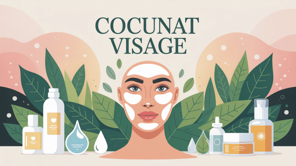 cocunat visage avis illustration naturelle avec visage et cosmétiques