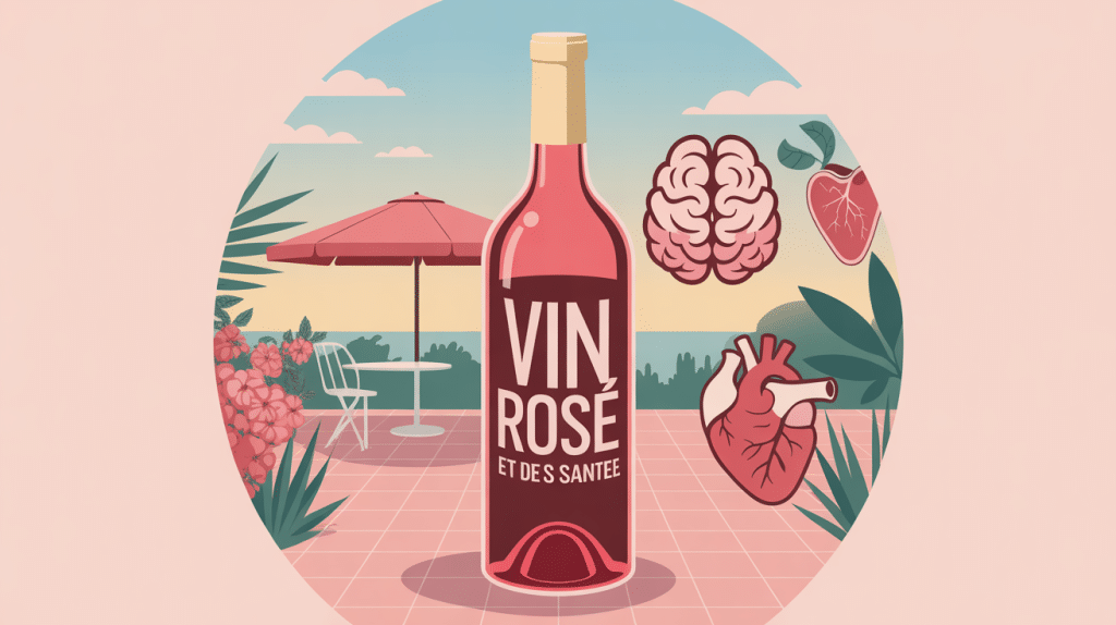 illustration danger du vin rosé pour la santé