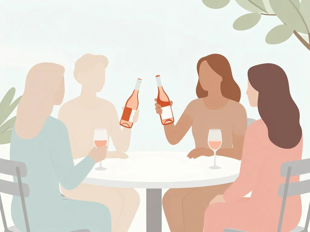 danger du vin rosé scènes profils à risque terrasse