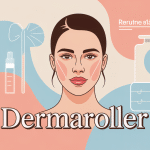 illustration dermaroller avis dermatologue sur visage stylisé