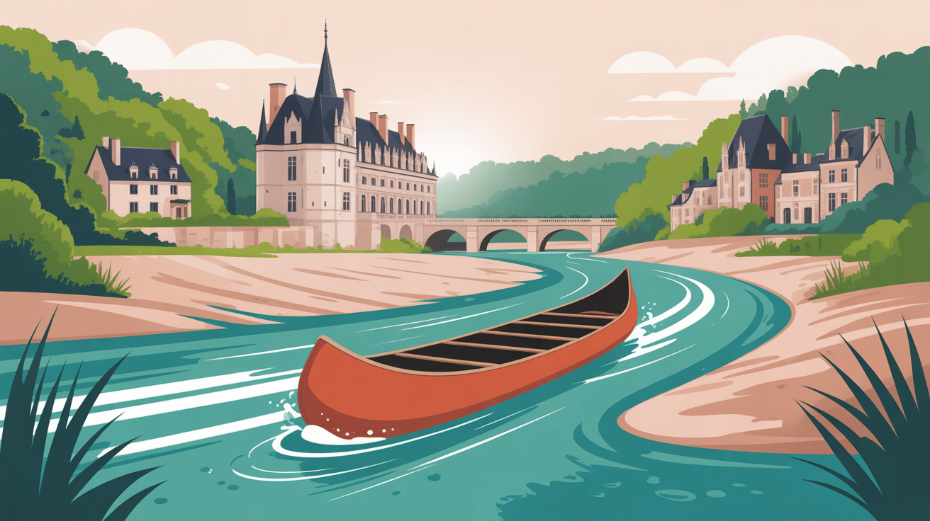 descendre la loire en canoe illustration aventure sur la loire