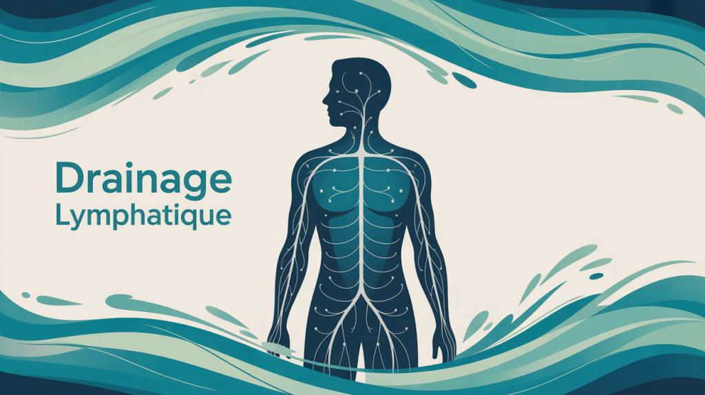 drainage lymphatique perte de poids illustration silhouette bien-être