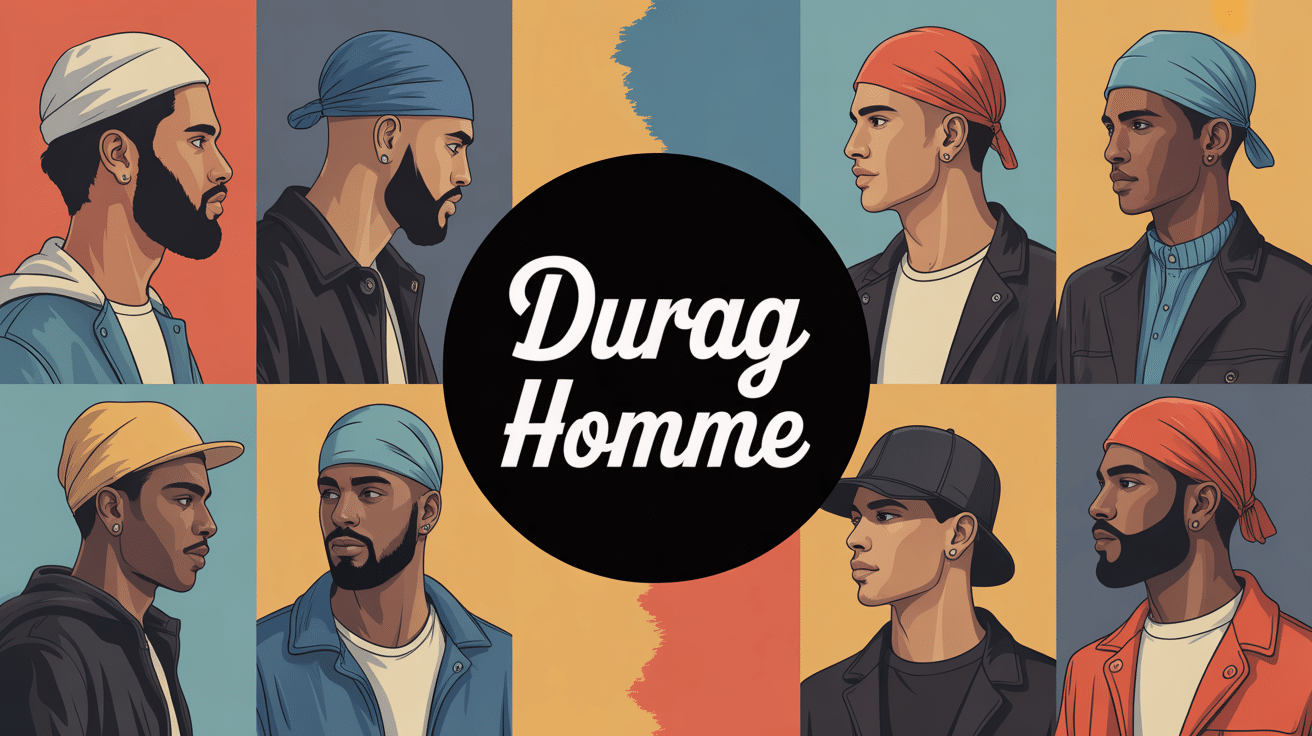 illustration durag homme silhouettes urbaines