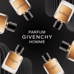 givenchy parfum homme flacons illustration vectorielle élégante