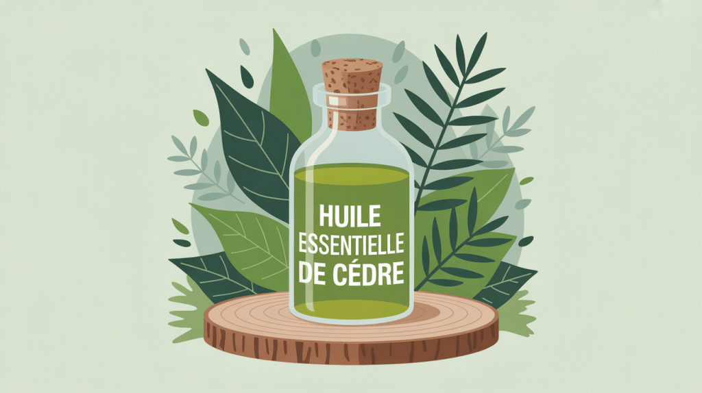 Illustration huile essentielle de cèdre danger précautions