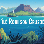 ile robinson crusoé vue panoramique nature volcanique