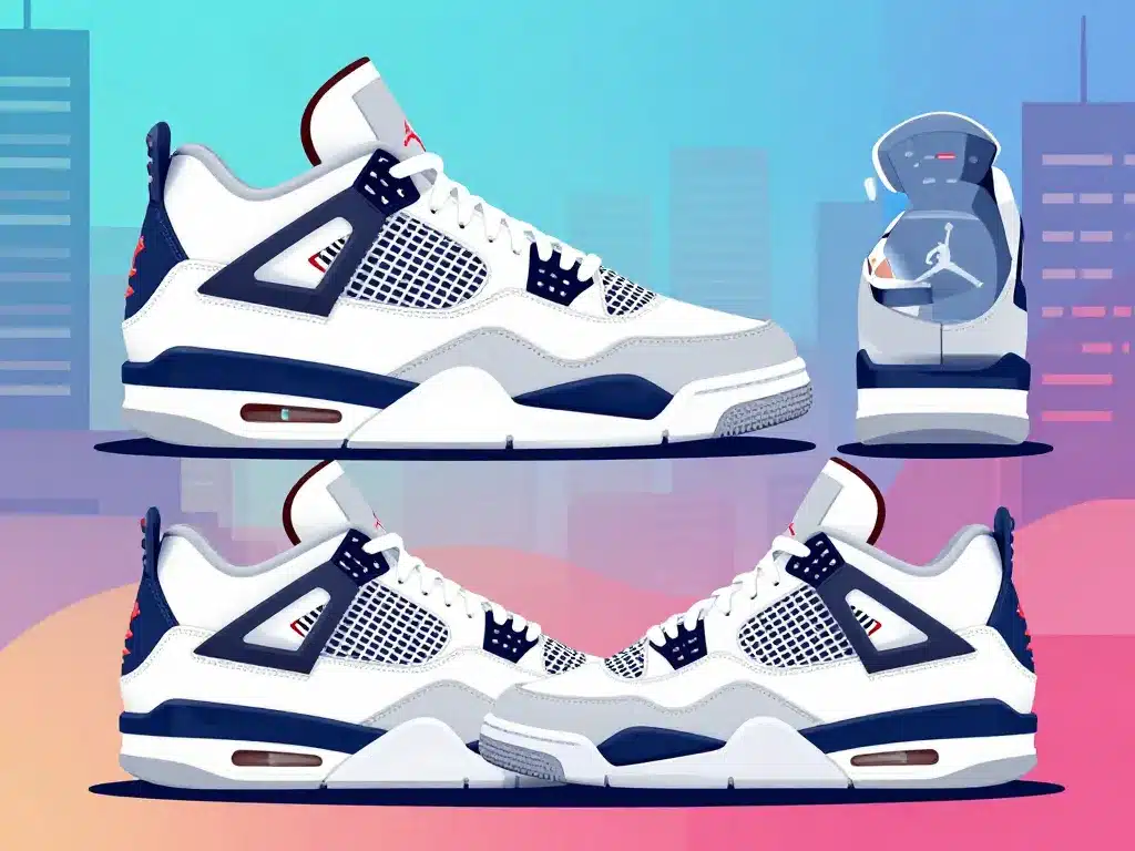 analyse design jordan 4 air retro vues détails