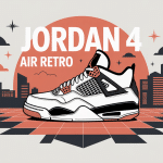 illustration sneaker jordan 4 air retro mode urbaine