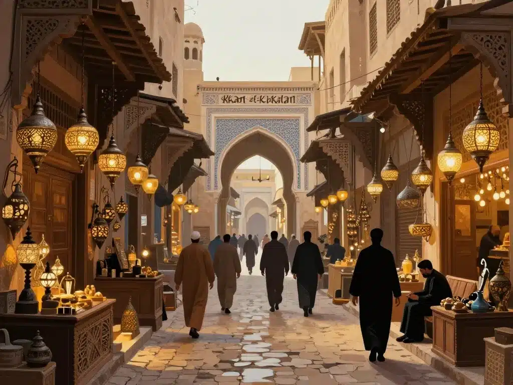 Histoire Khan el-Khalili Cairo Egypt architecture islamique