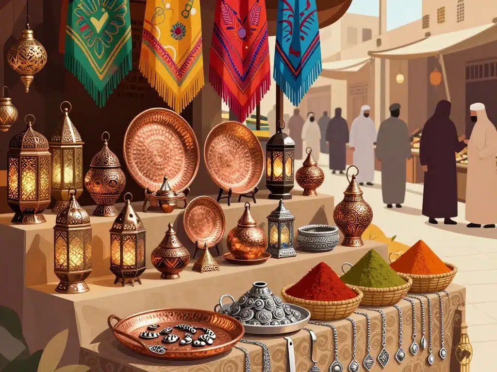 Souvenirs Khan el-Khalili Cairo Egypt marché produits