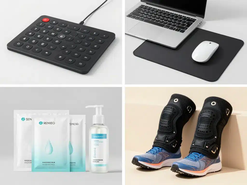 Scène produits pads musique gaming soins sport