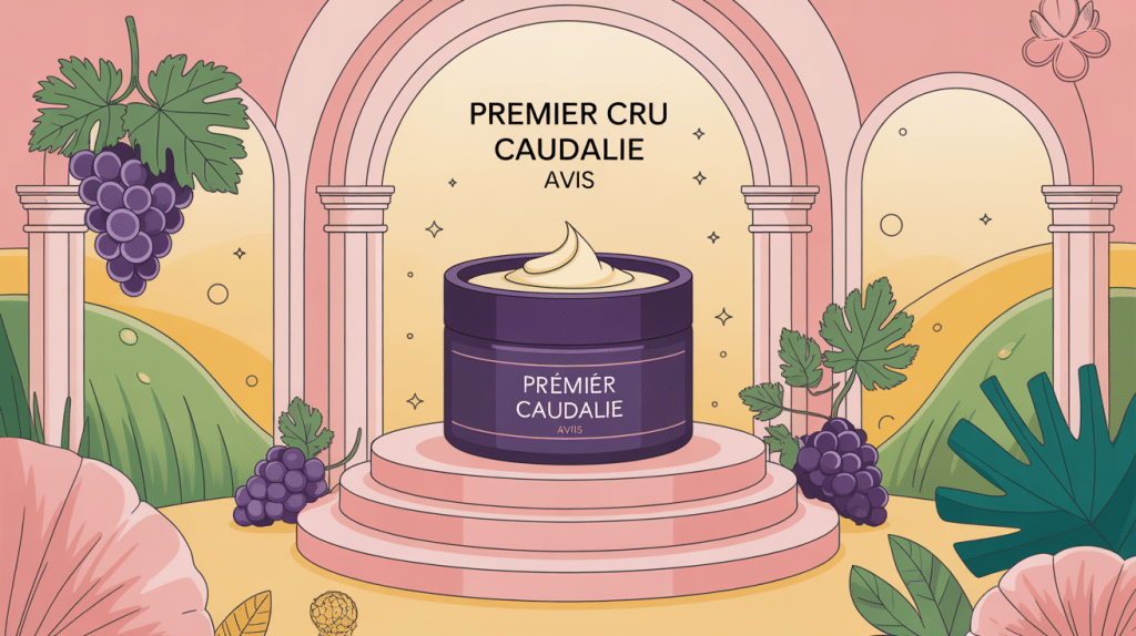 Premier Cru Caudalie avis crème luxe sur piédestal