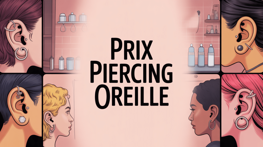 prix piercing oreille visuel stylisé salon et bijoux