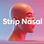 image de strips nasal sur le nez ambiance apaisante