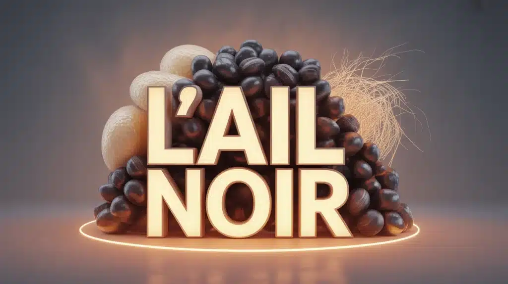 Ail noir après 4 semaines de maturation