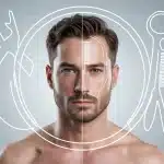 Bouc barbe tendance avec contour précis