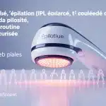 Épilation IPL à domicile, lumière pulsée beauty tech