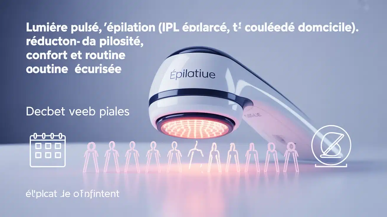 Épilation IPL à domicile, lumière pulsée beauty tech