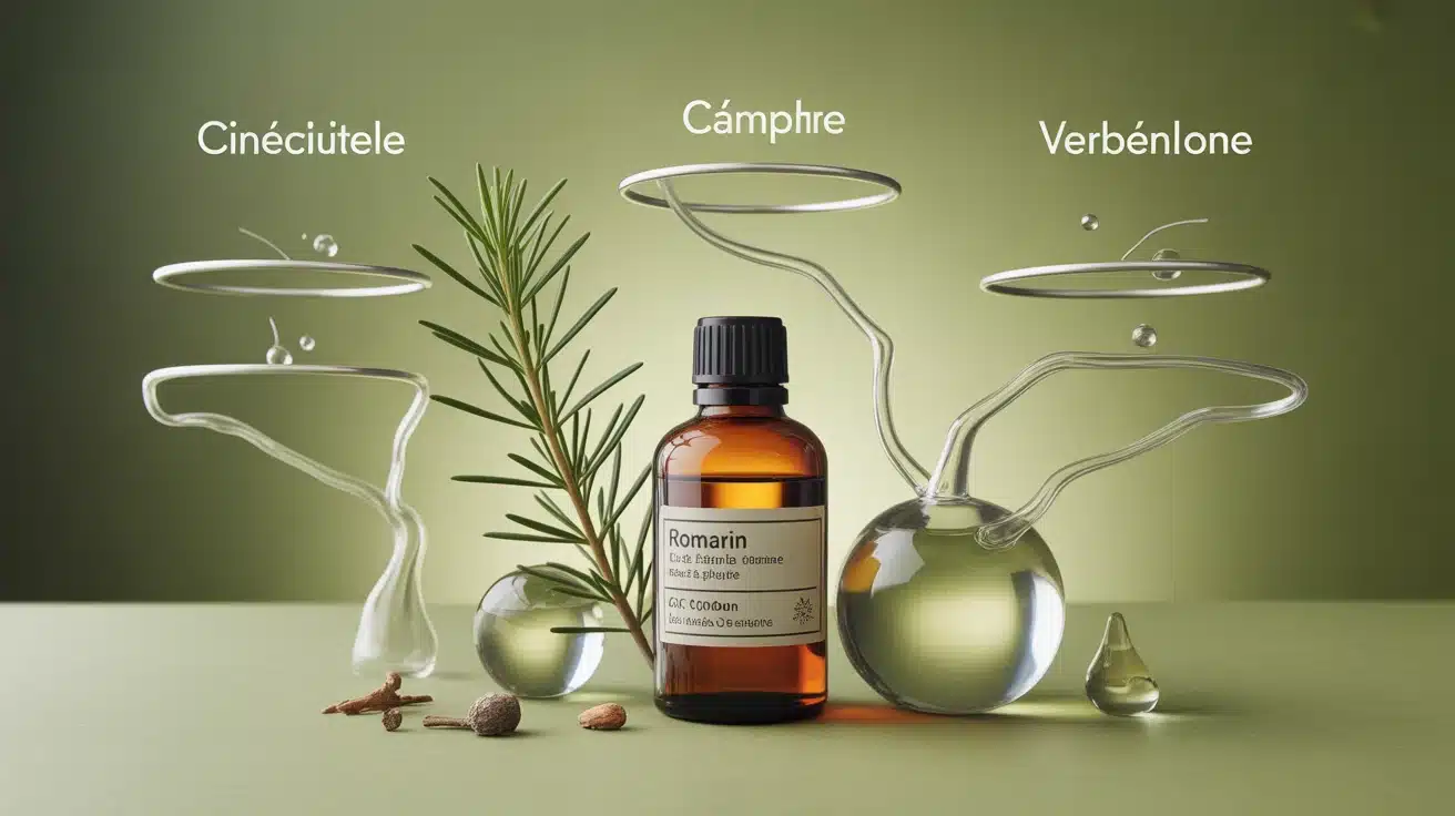 Huile essentielle de romarin et chémotypes cineole camphre verbénone