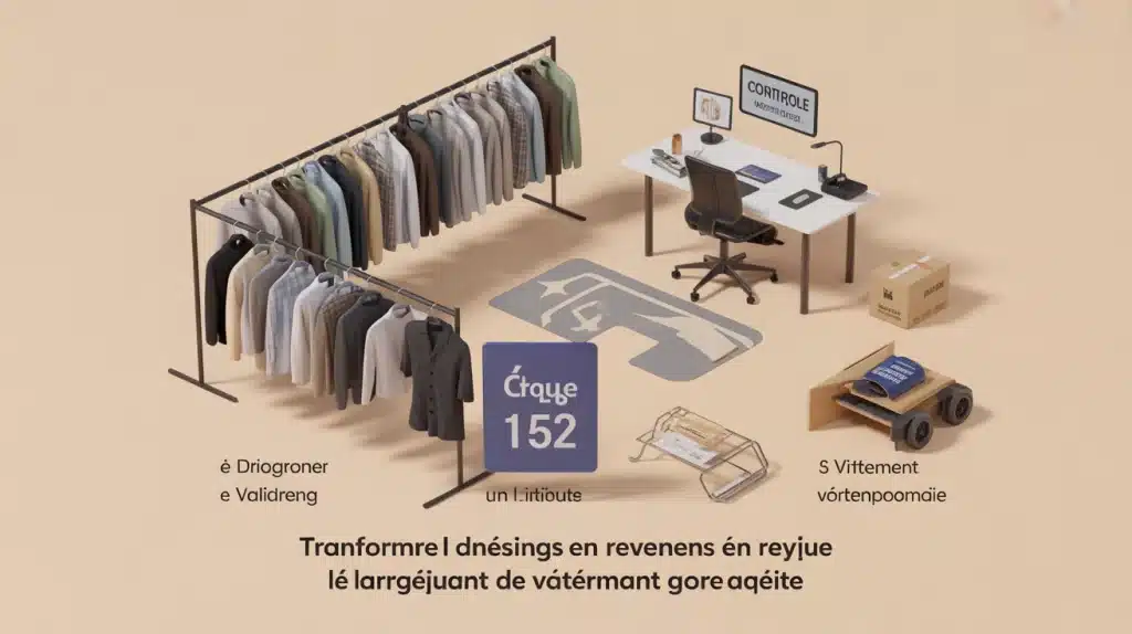 Reprise de vêtement contre argent : atelier et paiement en 15 jours
