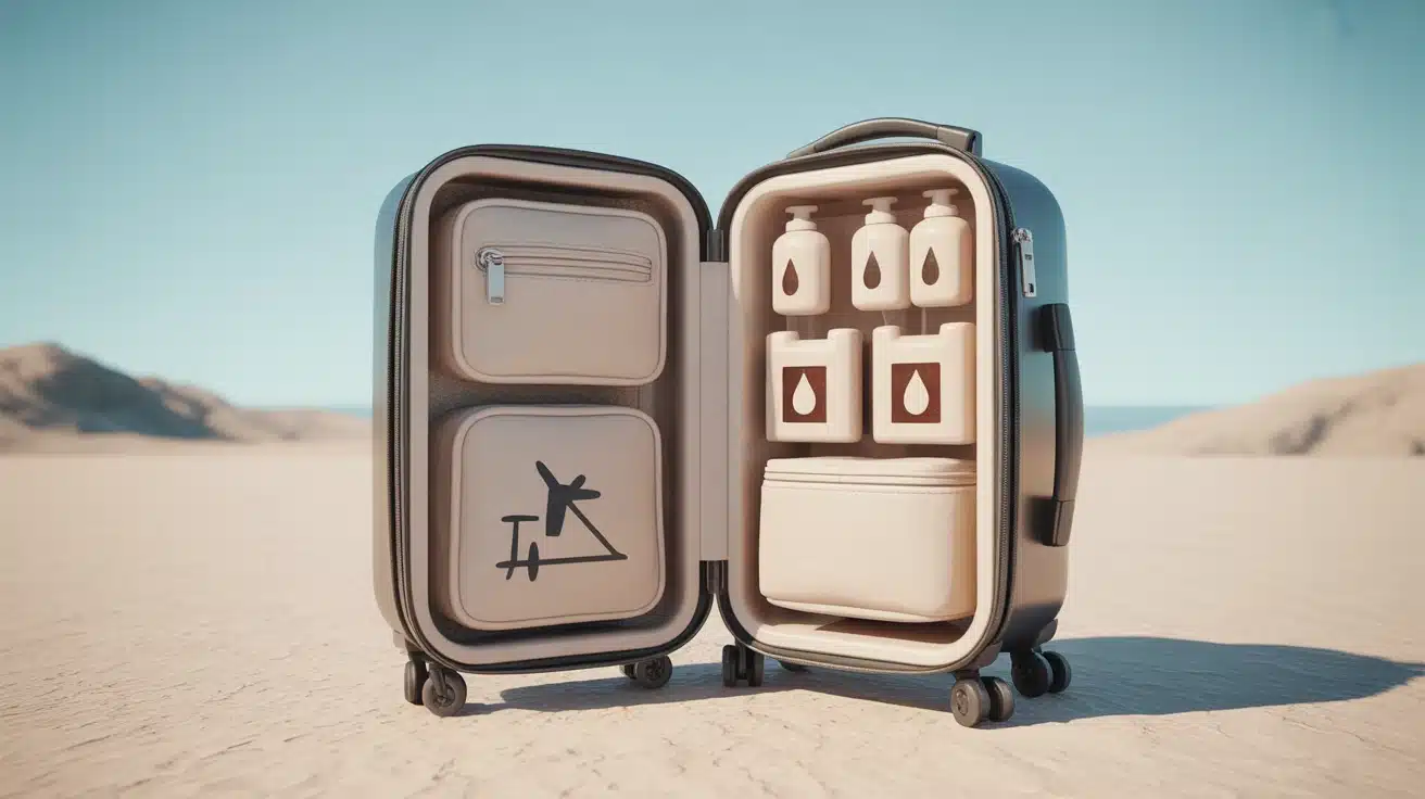 Trousse de toilette de voyage organisée, anti-fuite et pratique