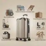 Valise 75 cm pour longs séjours : solidité et volume