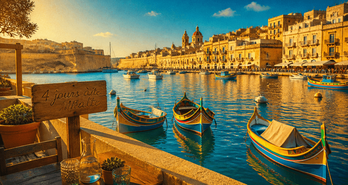 4 jours à Malte, Grand Port et Trois Cités au coucher du soleil