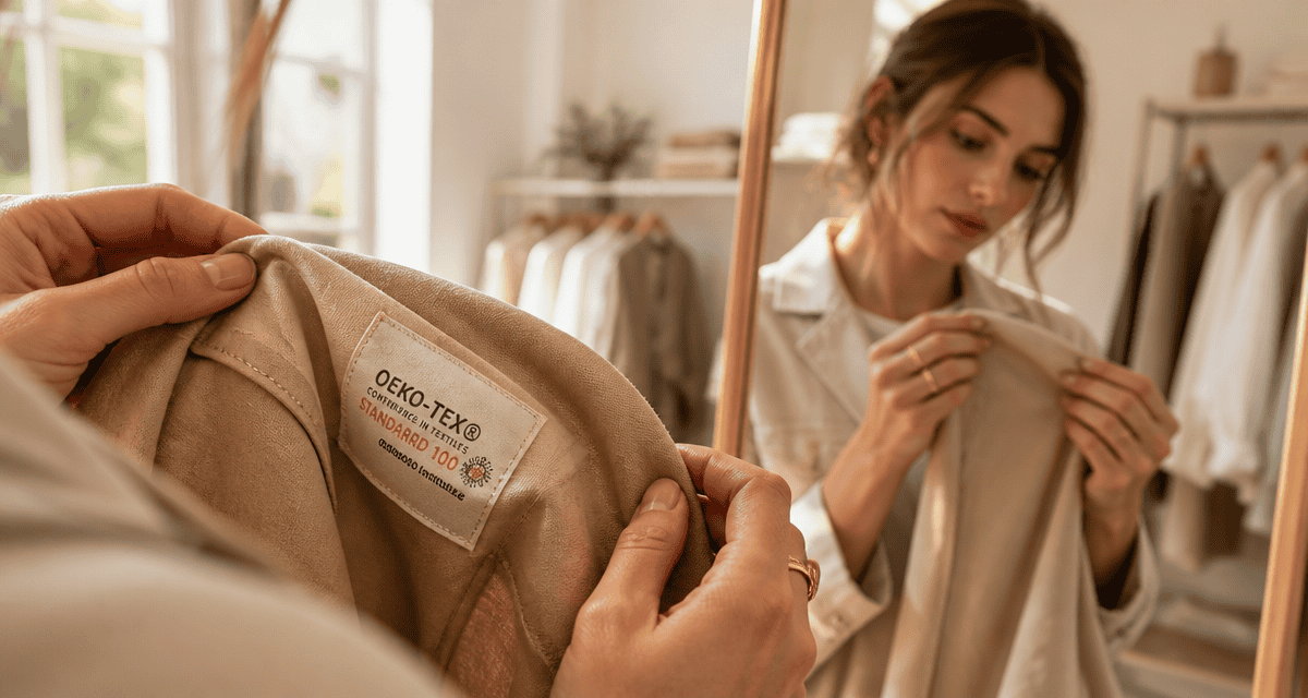 allergie vetement femme regarde etiquette oeko-tex