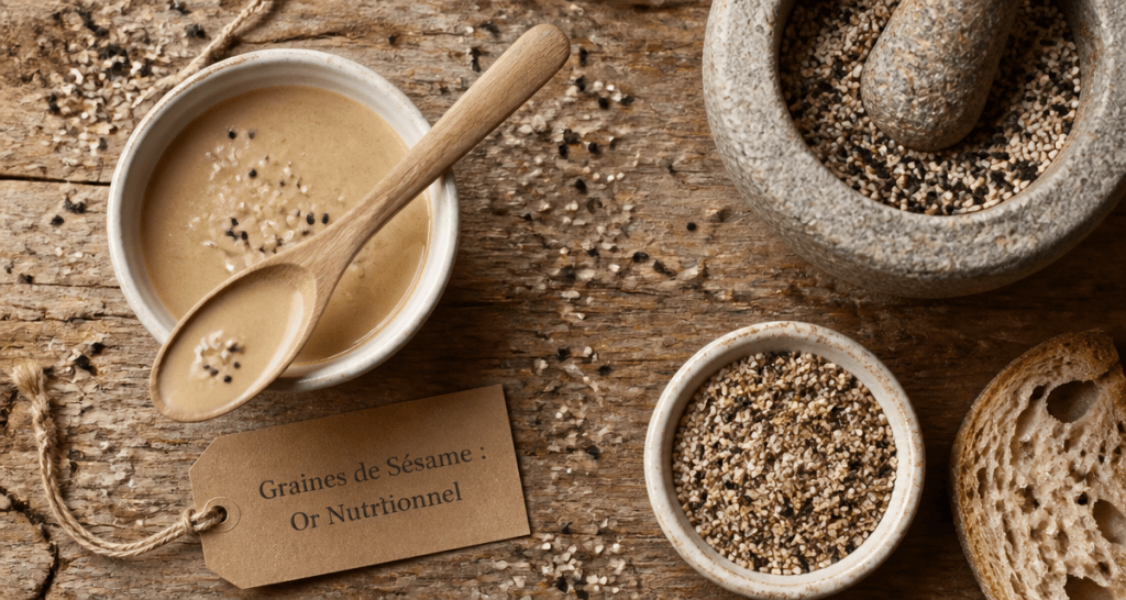 Bienfaits des graines de sesame en image