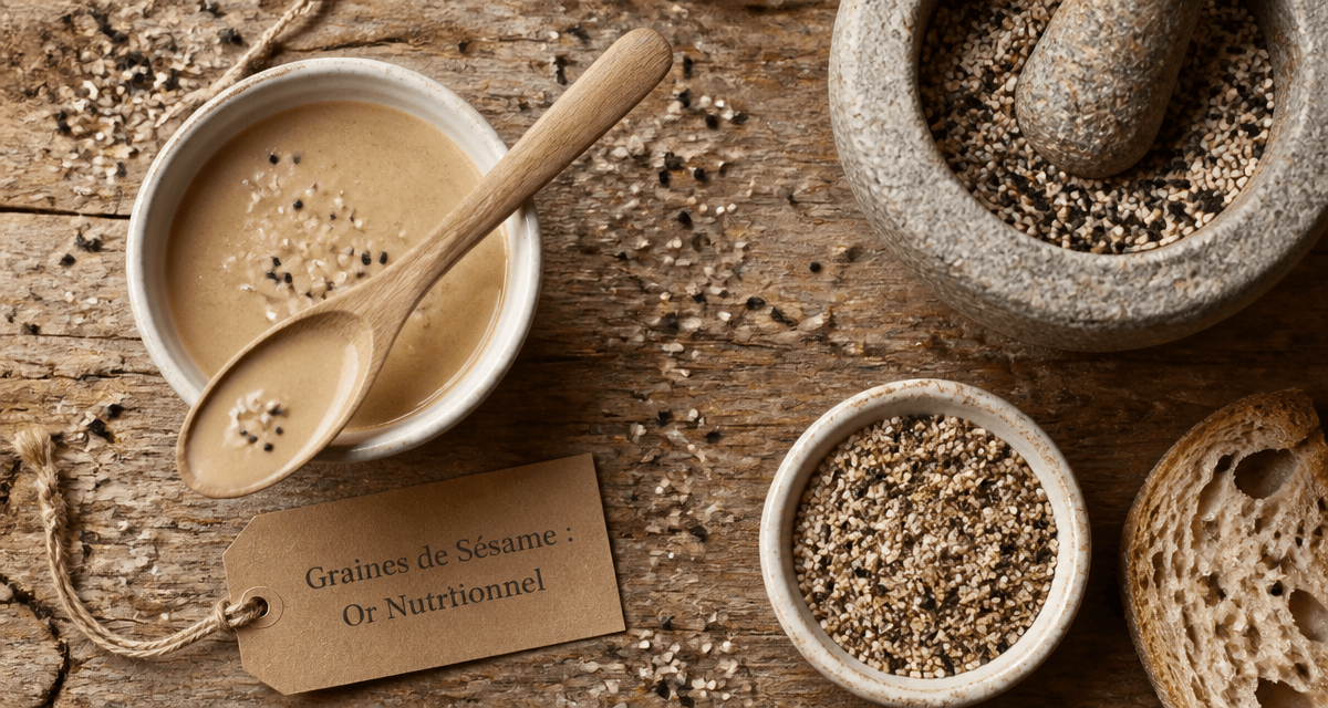 Bienfaits des graines de sesame en image