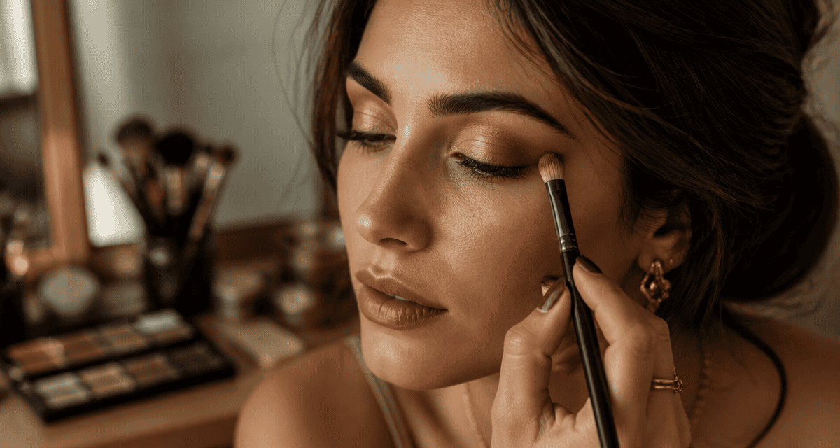 comment mettre du fard à paupières femme élégante