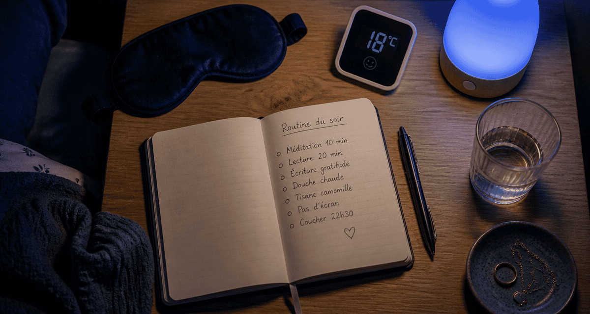 comment trouver le sommeil rapidement table de chevet routine