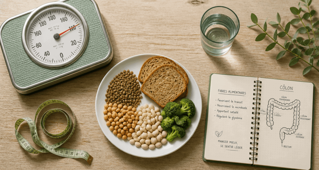 constipation et prise de poids, aliments riches en fibres et balance