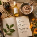 Ingrédients naturels pour cure cleanse sur table