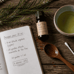 huile essentielle tea tree utilisation flacon et feuilles