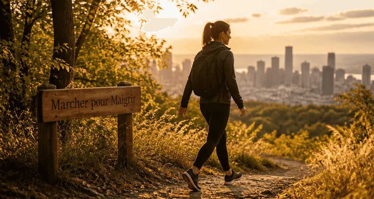 marcher fait il maigrir sentier forêt ville