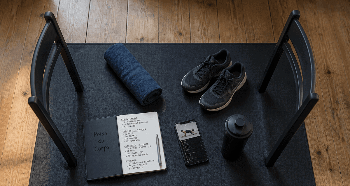 musculation poids du corps programme tapis et accessoires