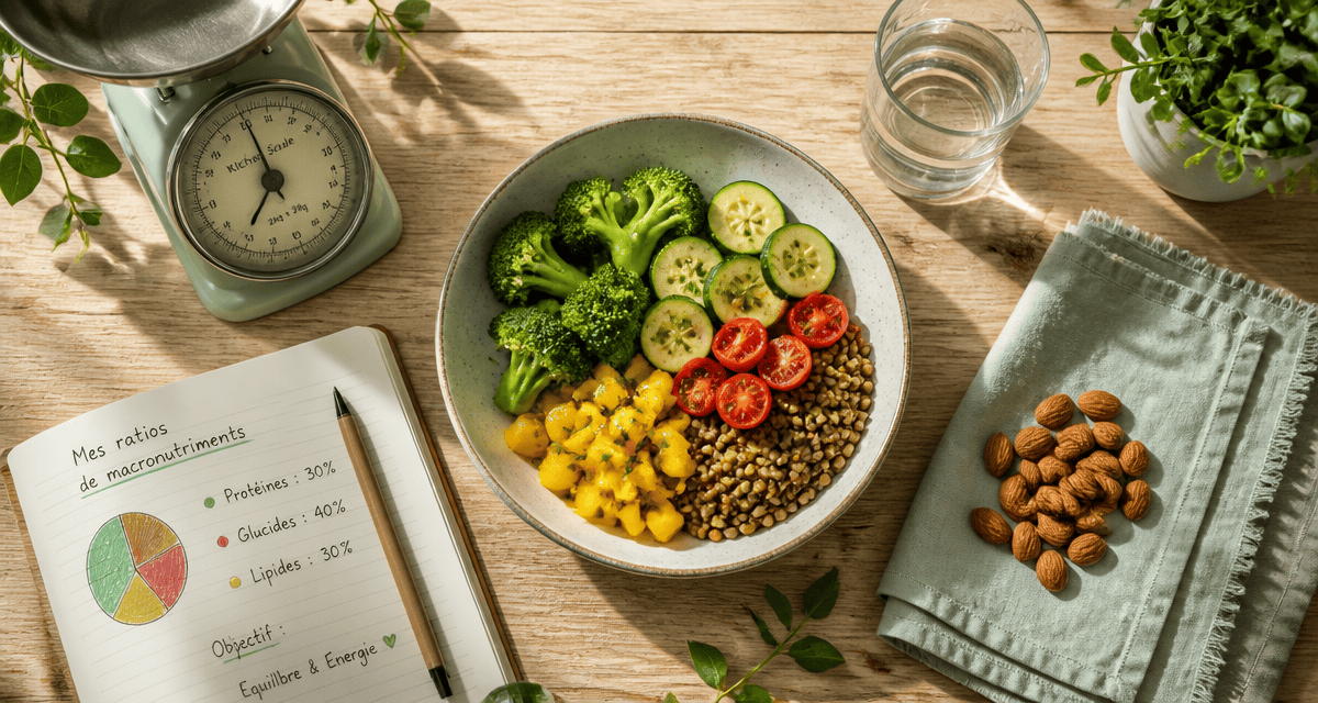 nutrition perdre du poids assiette légumes balance carnet