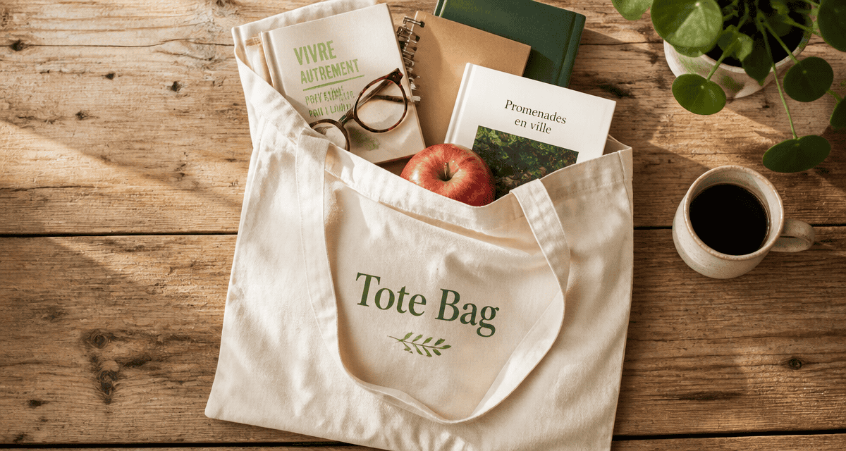 qu est ce qu un tote bag en coton sur table