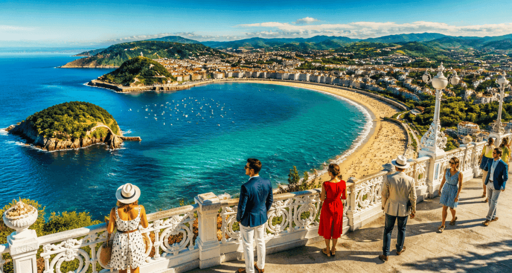 Que faire à San Sebastian en 1 jour, vue panoramique baie de la Concha