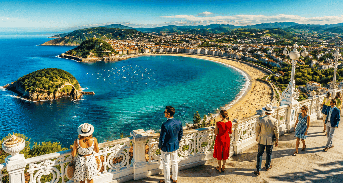 Que faire à San Sebastian en 1 jour, vue panoramique baie de la Concha