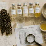 Quel shampoing choisir flat lay analyse cheveux et produits