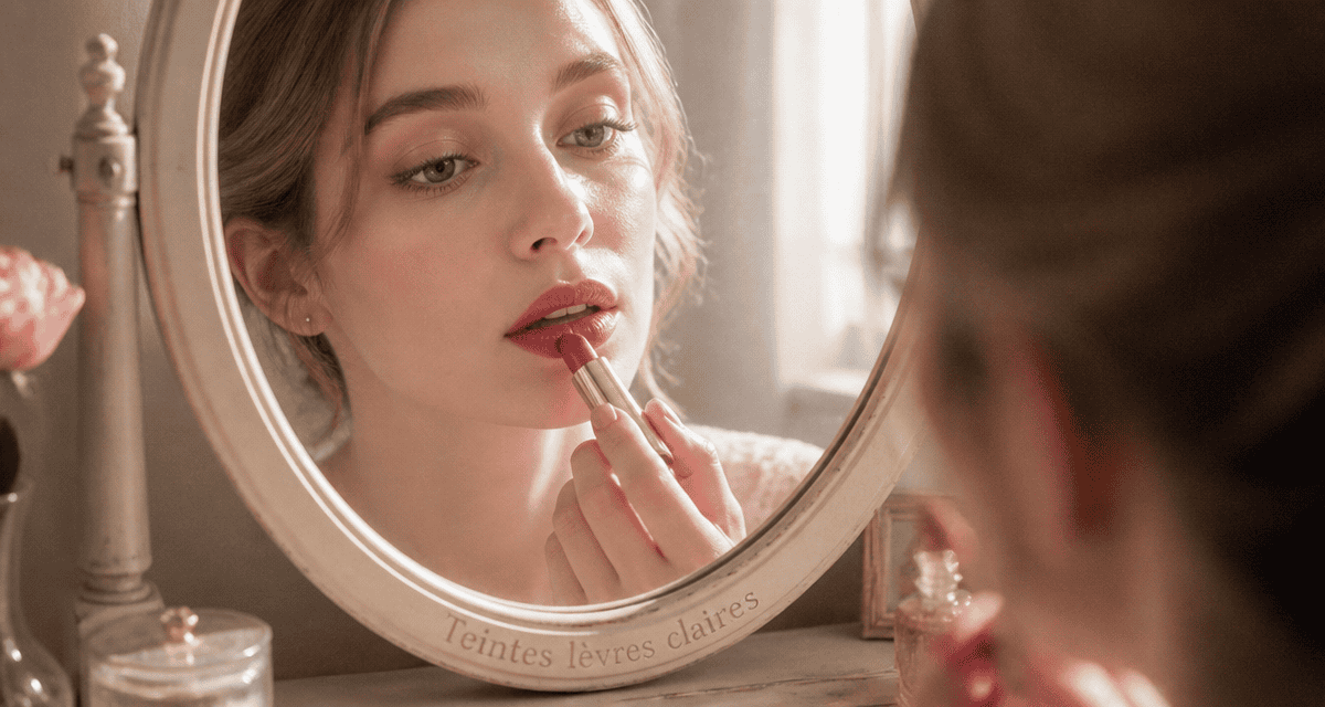 quelle couleur de rouge à lèvres pour peau claire gros plan application
