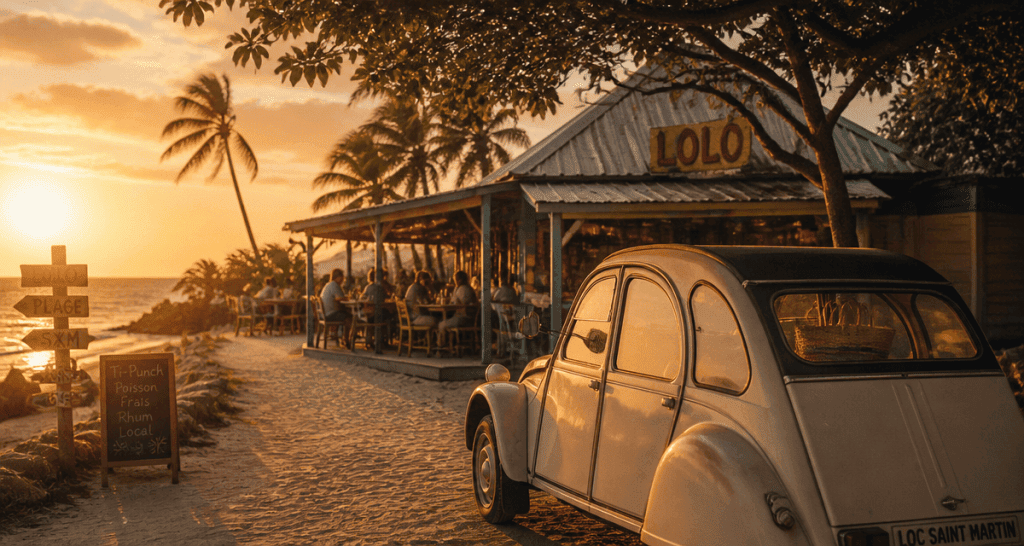 saint martin île dangereuse plage lolo voiture