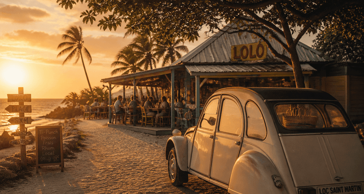 saint martin île dangereuse plage lolo voiture
