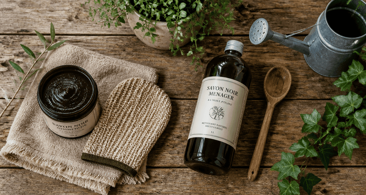 Savon noir bienfaits cosmétique et ménager