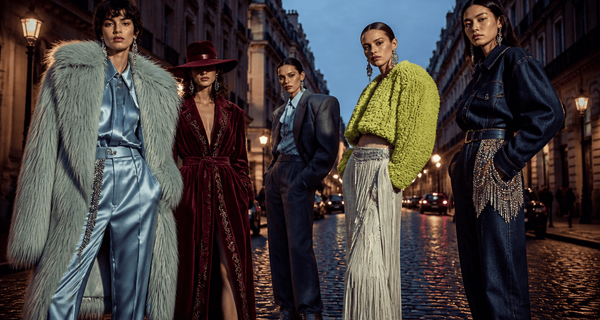 Tendance mode 2025 mannequins looks maximalistes