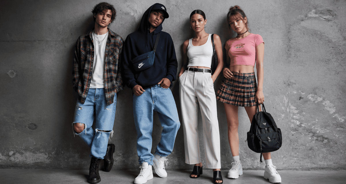 tenue année 90 jeunes studio urbain